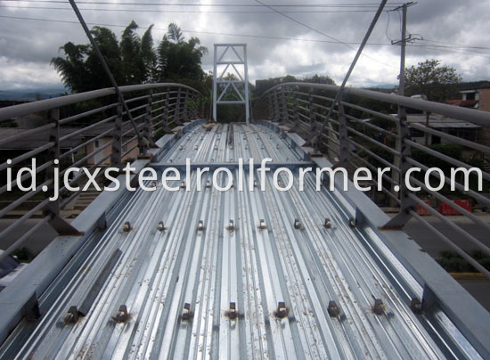 3 inci komposit Decking Sheet Mesin Roll Forming-Lantai Mesin Deck